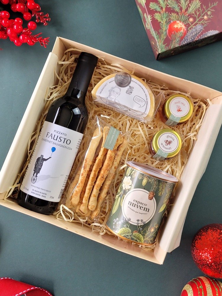 Cesta de Natal Queijos e Vinho Magia de Natal